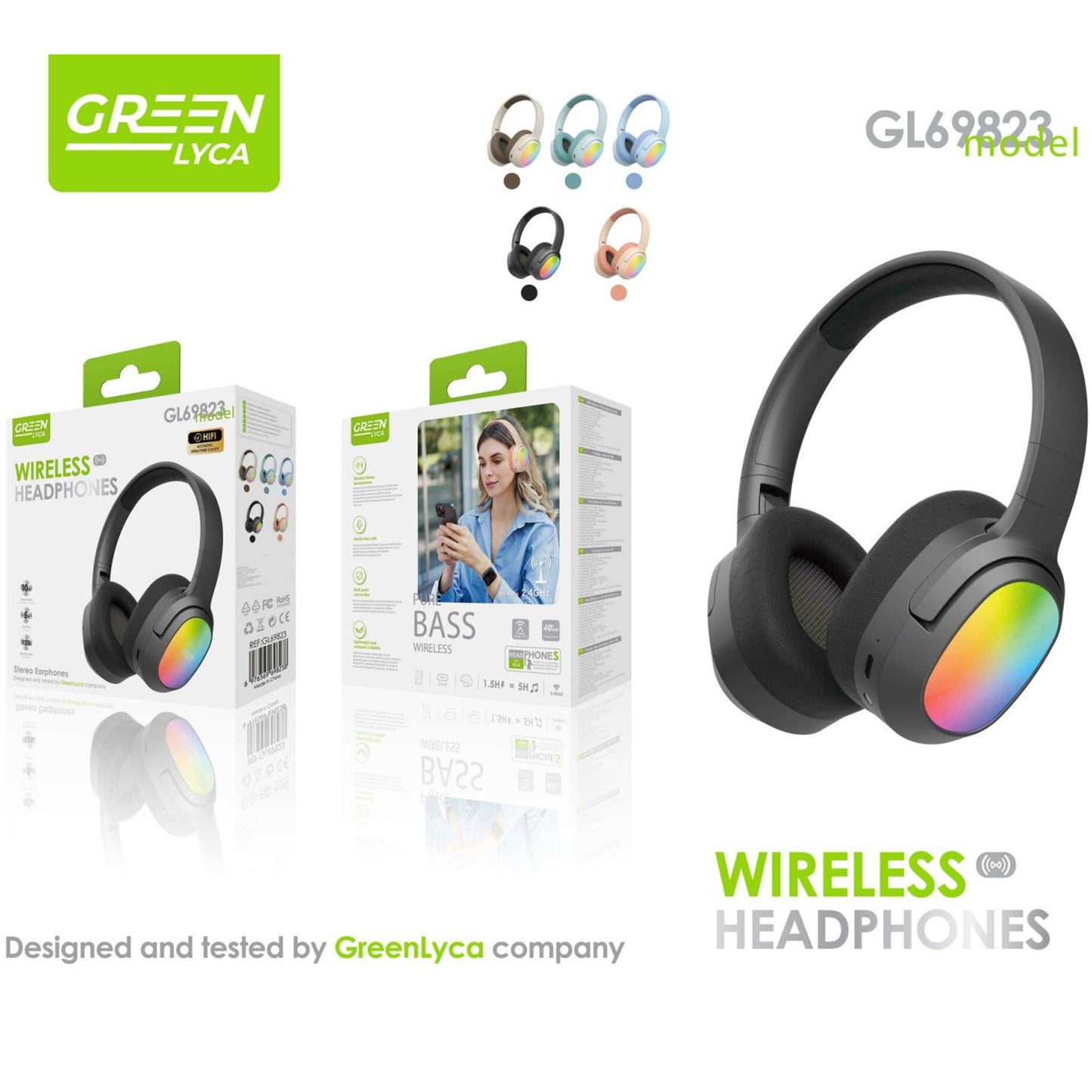 GL69823 Wireless Headphones