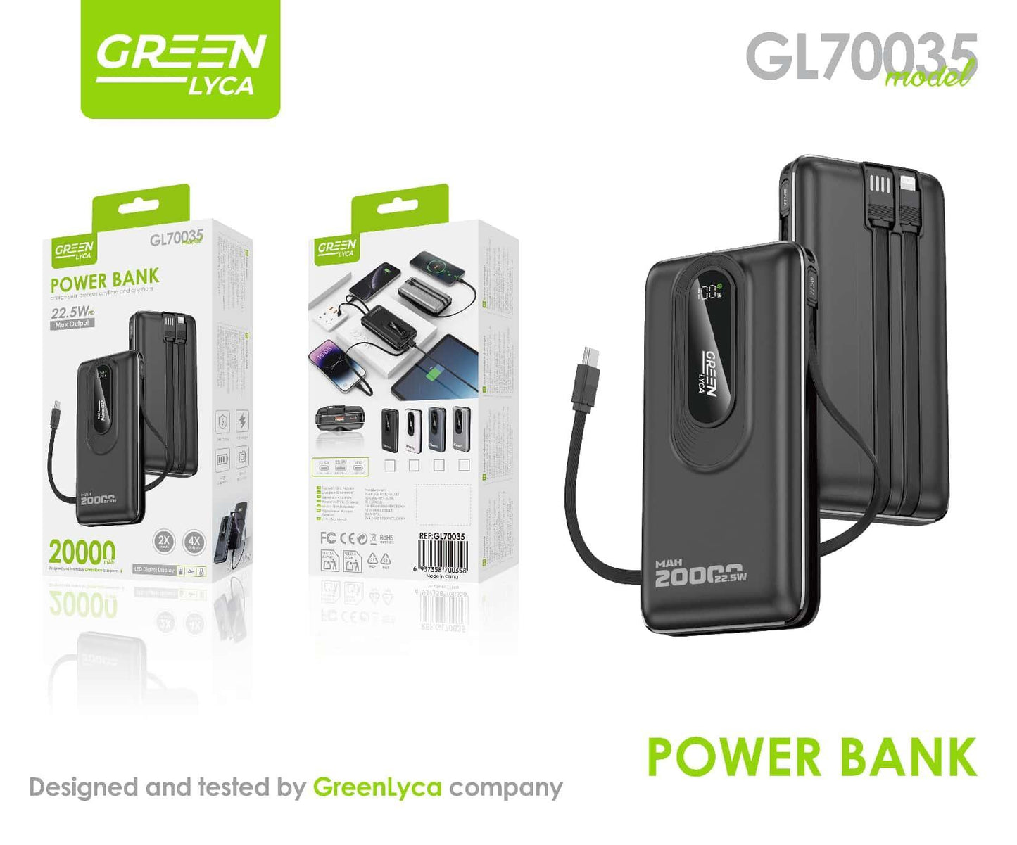 GL70035 Power Bank 20000mAh