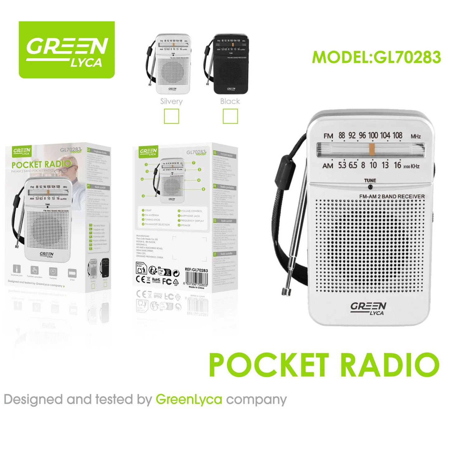 Pocket Radio FM/AM - GL70283