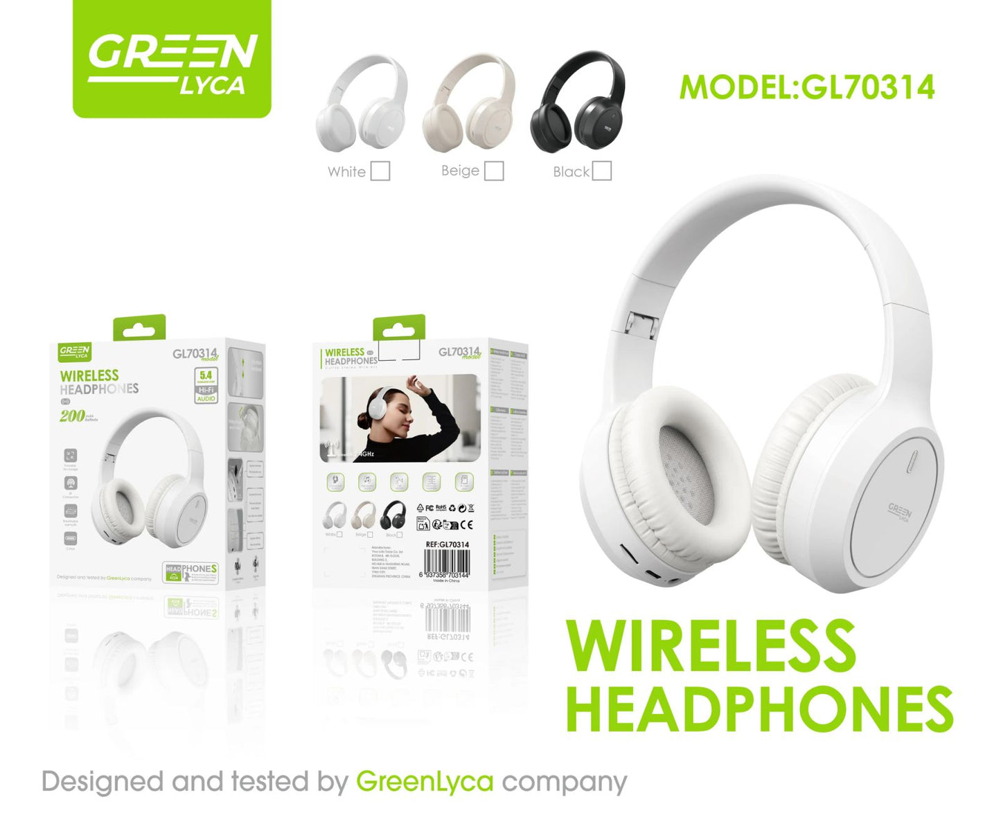 GL70314 WIRELESS HEADPHONES