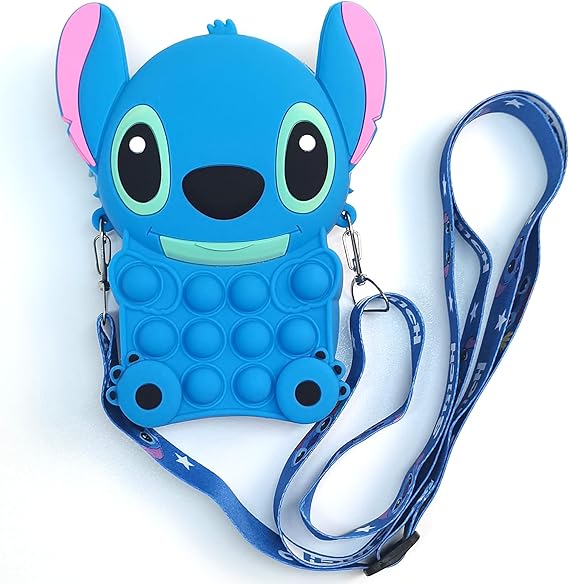 Stitch Crossbody Bag A-4 Blue