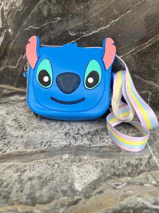 Stitch Crossbody Bag A-7 Blue