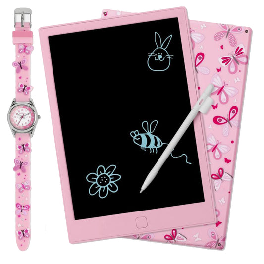 Tikkers 3D Butterfly watch and Writing Pad - ATK1111 - Gift Set