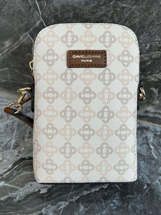 Women's Crossbody Bags - DAVID JONES CM7151 Creamy White