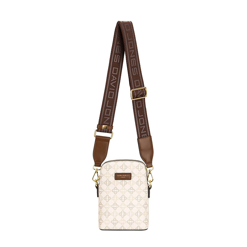 Women's Crossbody Bags - DAVID JONES CM7151 Creamy White