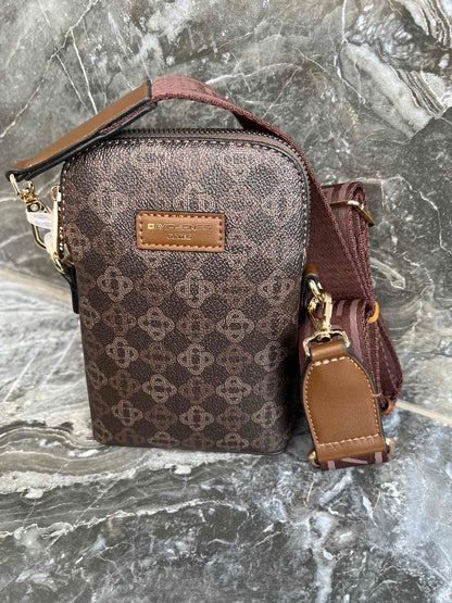 Women's Crossbody Bags - DAVID JONES CM7151 Dark Brown