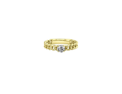 FUOCO CAPRI Groumette Solitaire Ring - FC0419Y