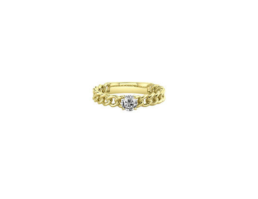 FUOCO CAPRI Groumette Solitaire Ring - FC0419Y