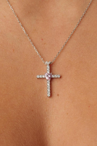 FUOCO CAPRI Cross and Heart Necklace - FC0439