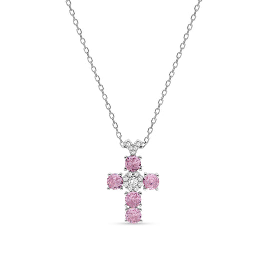 FUOCO CAPRI Eternity Cross Necklace - FC0440