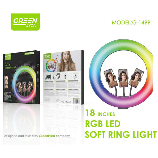 G1499 RGB LED Soft Ring Light 18 inches