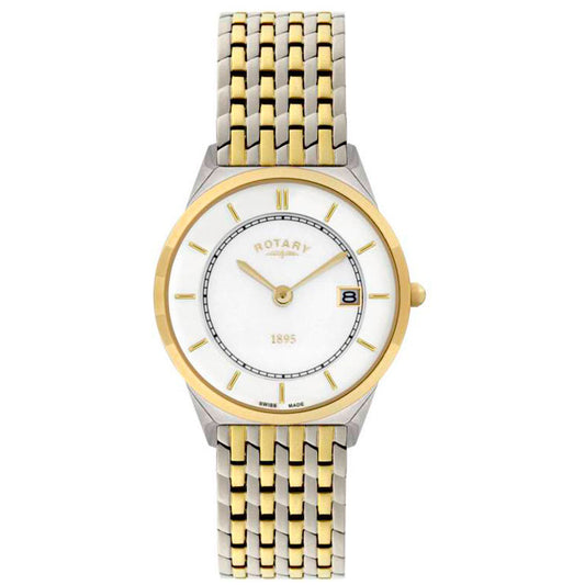 Rotary Ultra Slim Gents Two-tone Case Watch GB08001/02