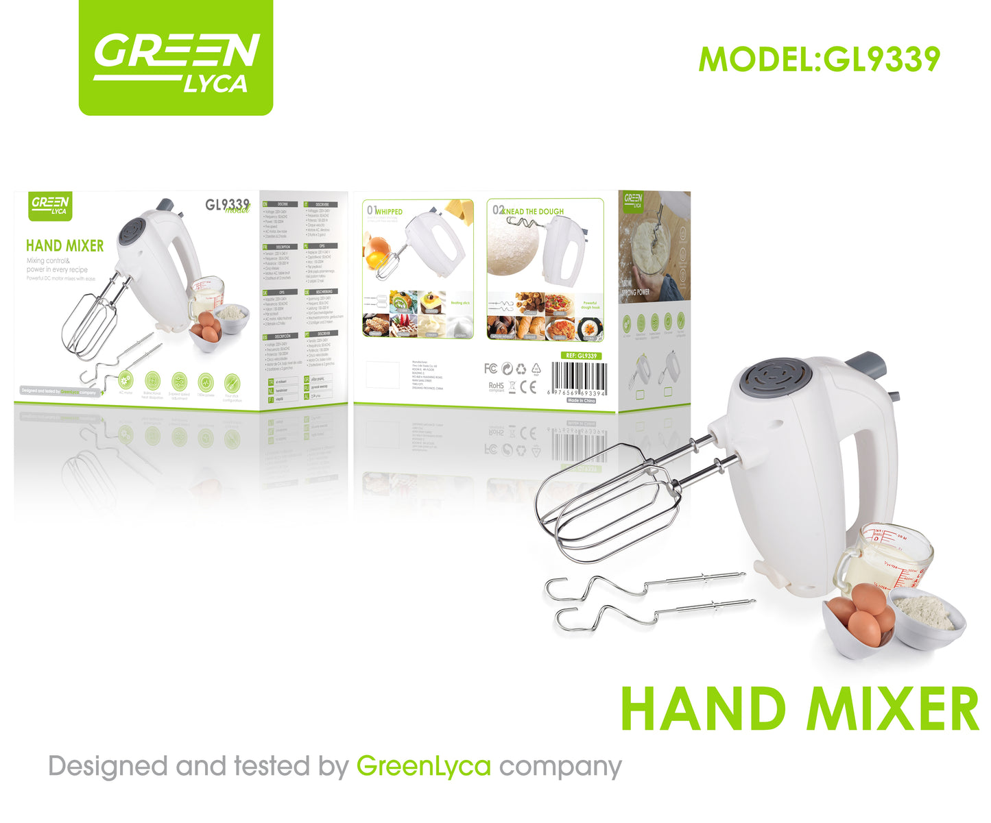 GL9339 Hand Mixer 150-200W