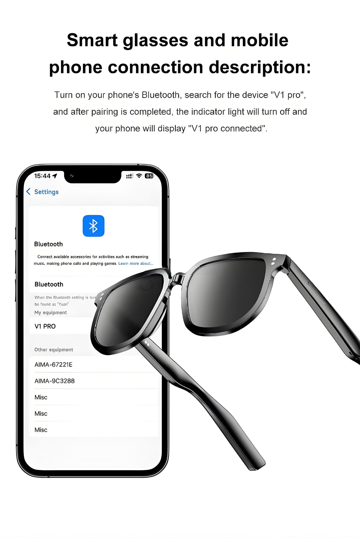 GL70115 Wireless Smart Glasses
