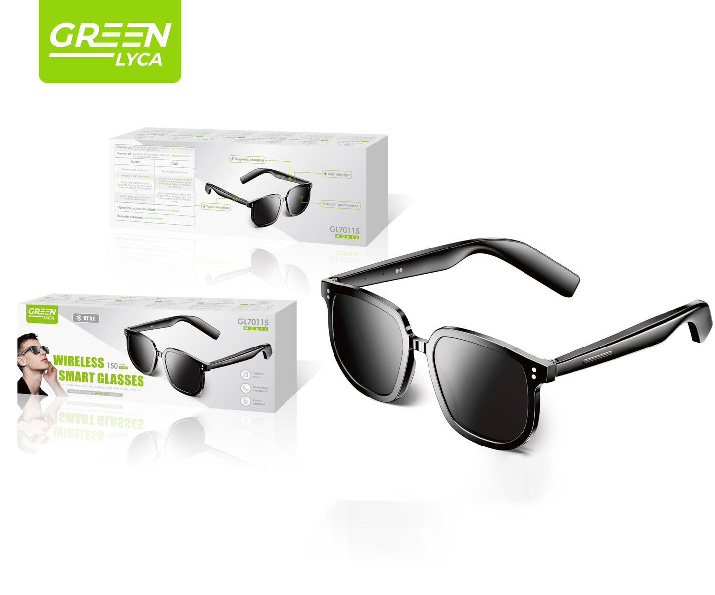 GL70115 Wireless Smart Glasses