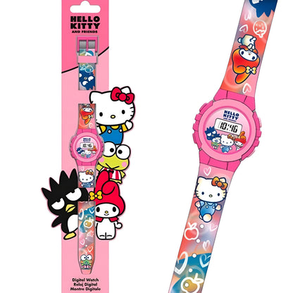 Hello Kitty Silicone Strap Digital Watch - HK50153