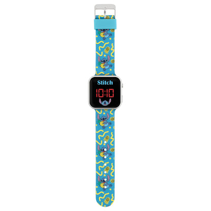 Lilo & Stitch Blue Printed Strap LED Watch - LAS4038