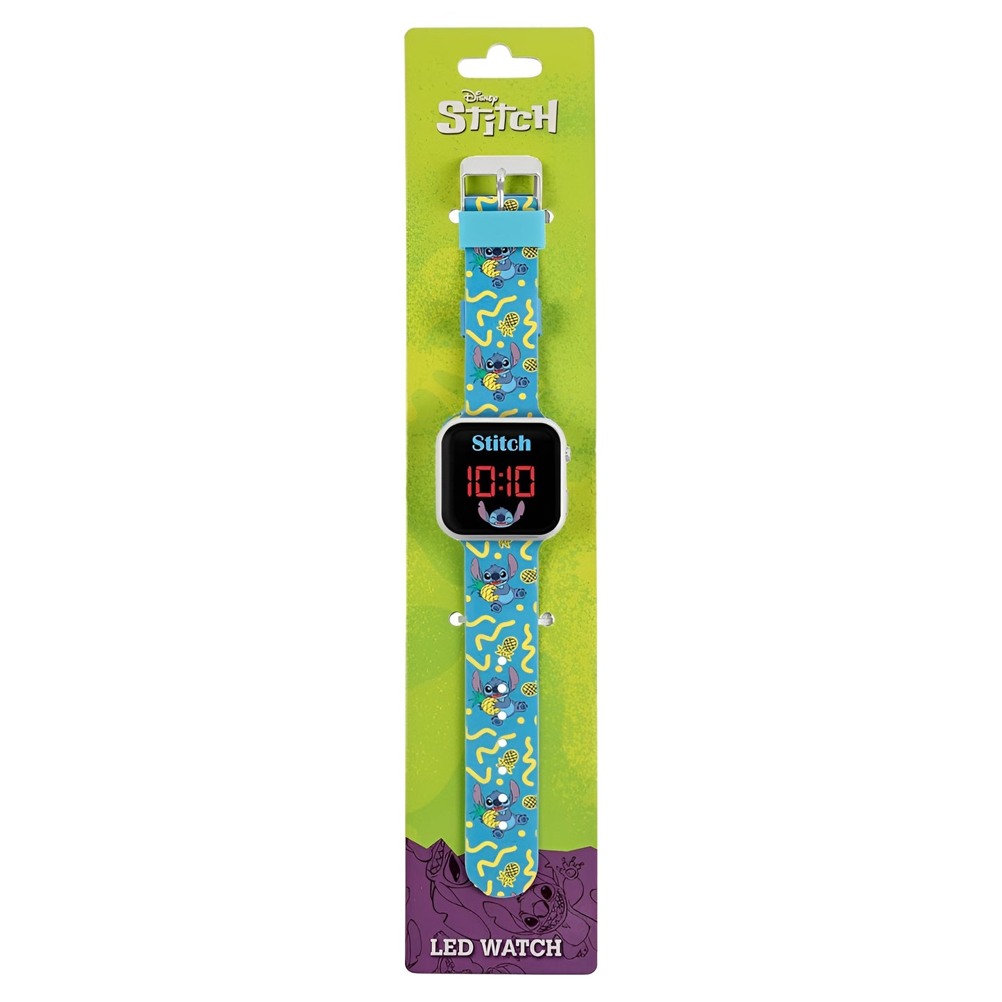 Lilo & Stitch Blue Printed Strap LED Watch - LAS4038