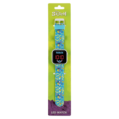 Lilo & Stitch Blue Printed Strap LED Watch - LAS4038