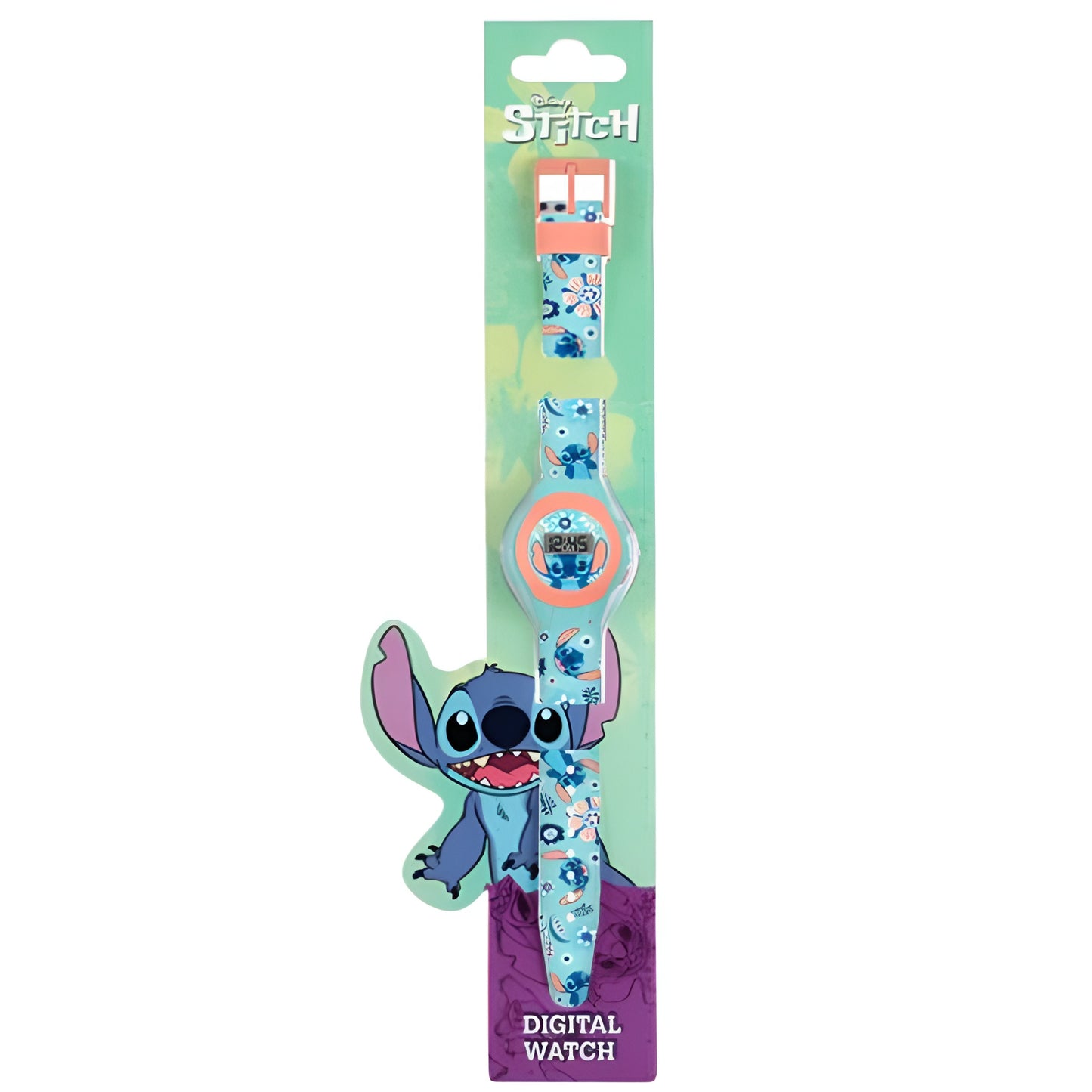 Disney Lilo & Stitch Blue Digital Watch - LAS4082