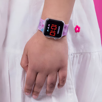 Angel Printed Strap LED Watch - LAS4087