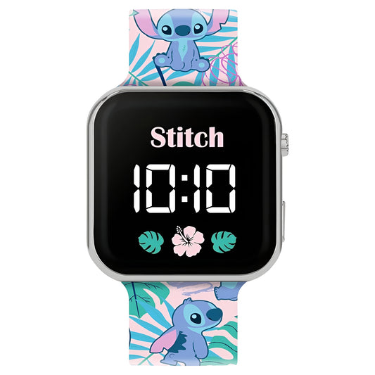 Lilo & Stitch Pink Printed Strap LED Watch - LAS4091