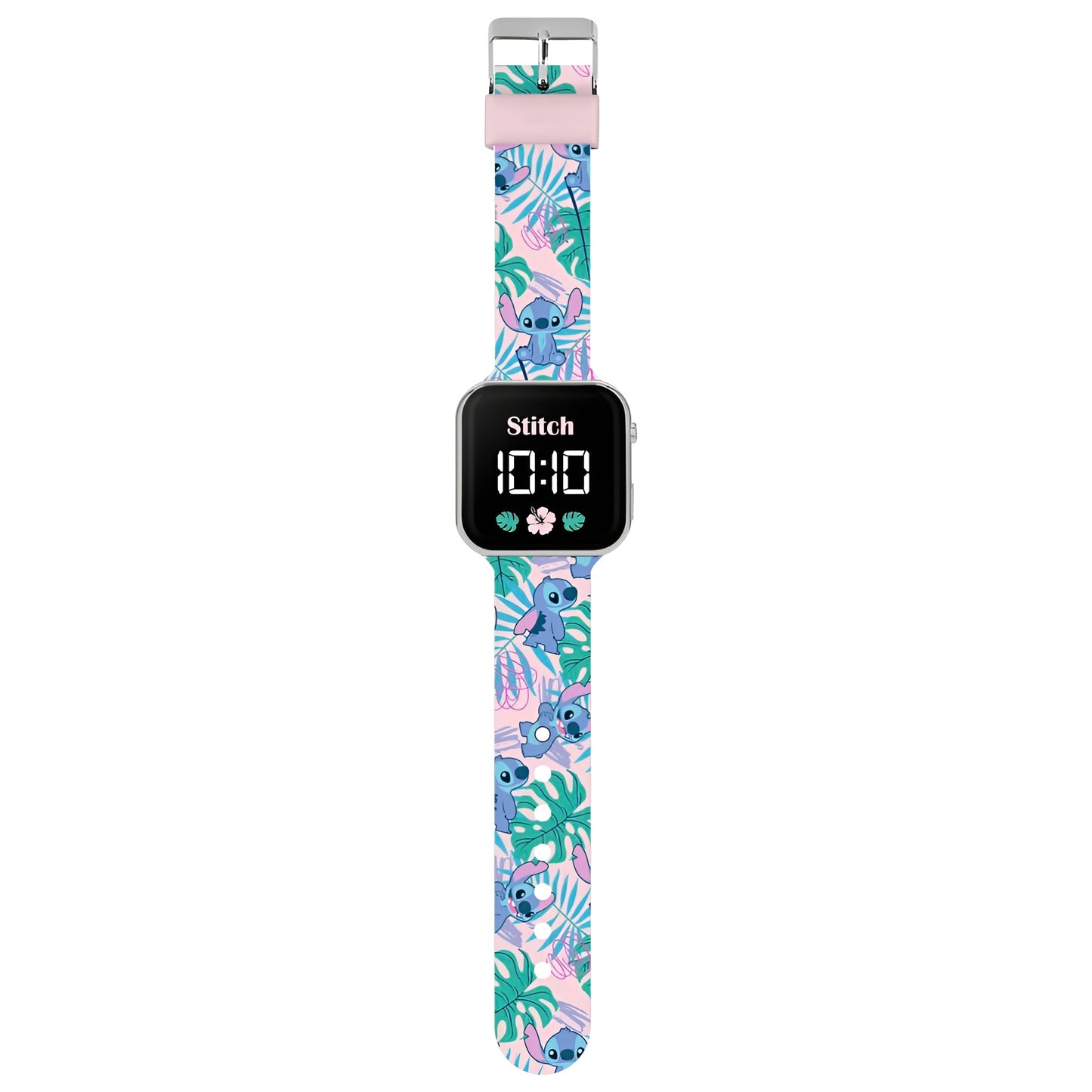 Lilo & Stitch Pink Printed Strap LED Watch - LAS4091