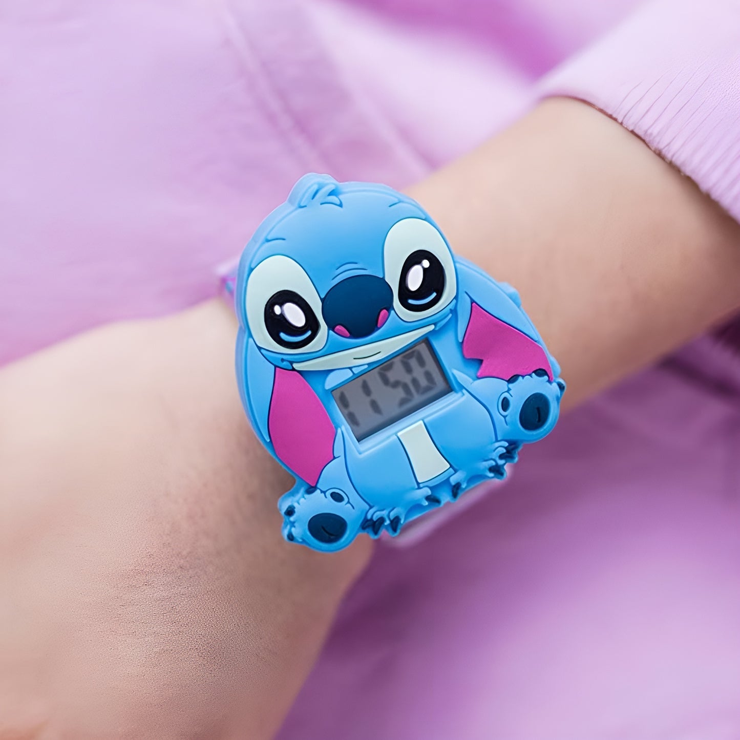 Stitch Butterfly Slap Bracelet Digital Watch - LAS4140