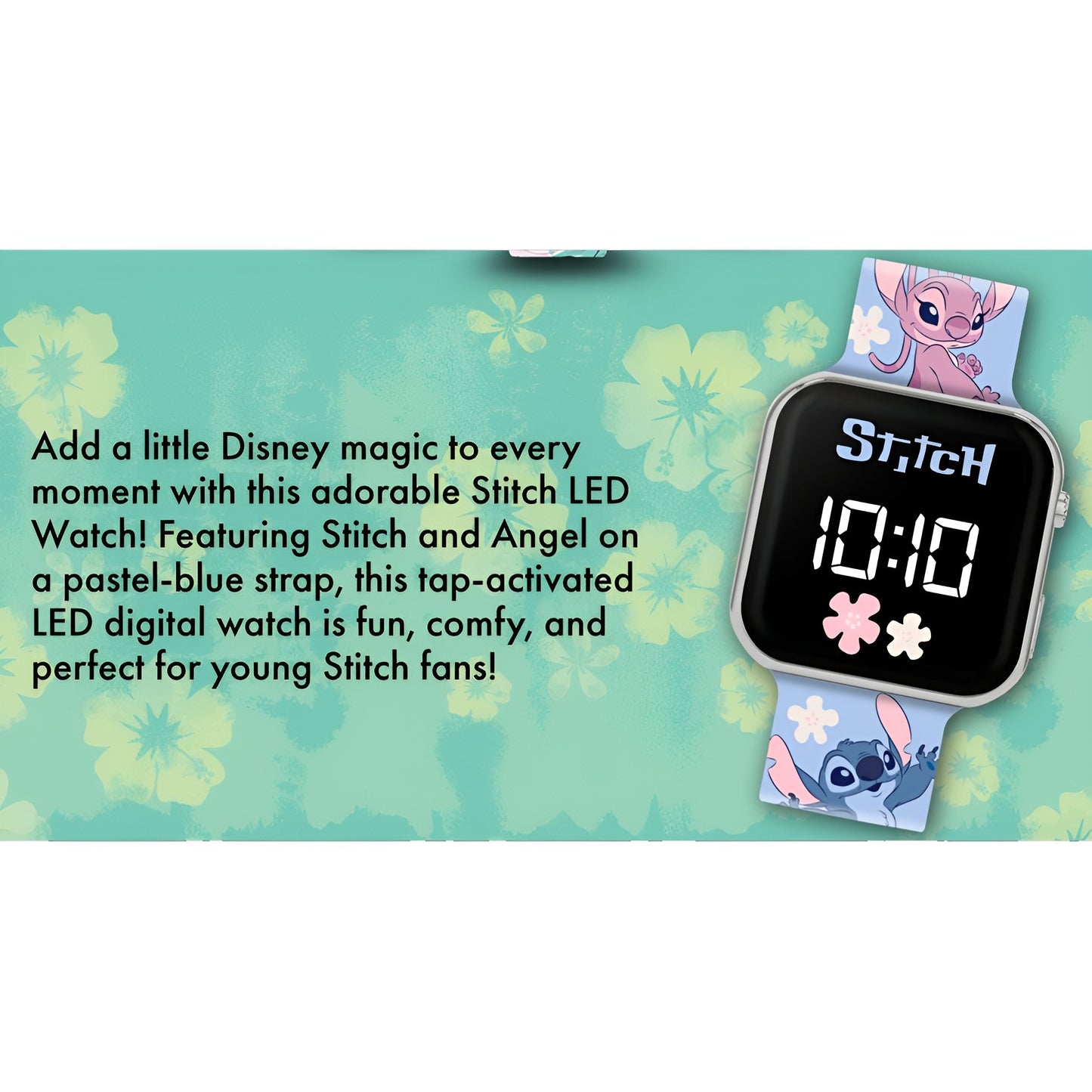 Lilo & Stitch Printed Strap LED Watch - LAS4200
