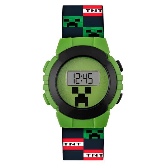 Minecraft Green Digital Watch - MIN4223