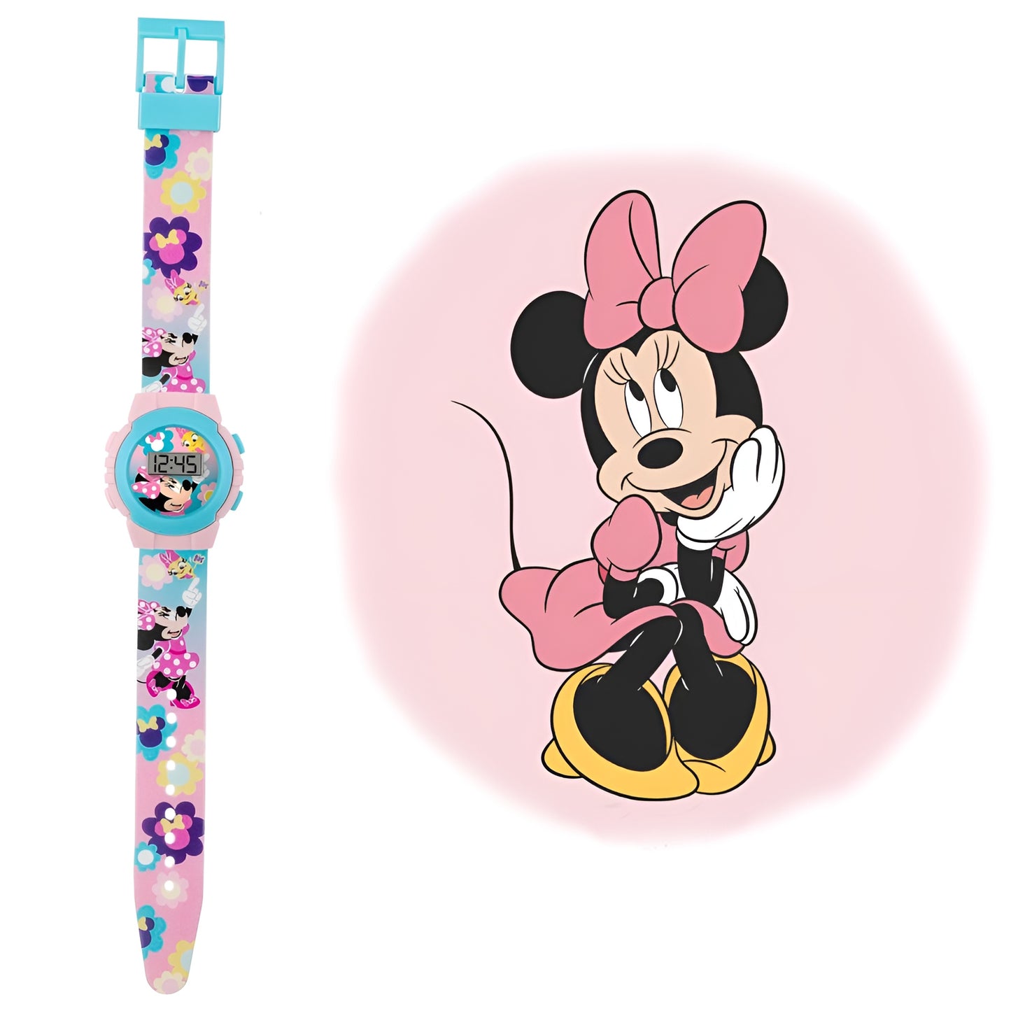 Disney Minnie Mouse Multicoloured Digital Watch - MN4443