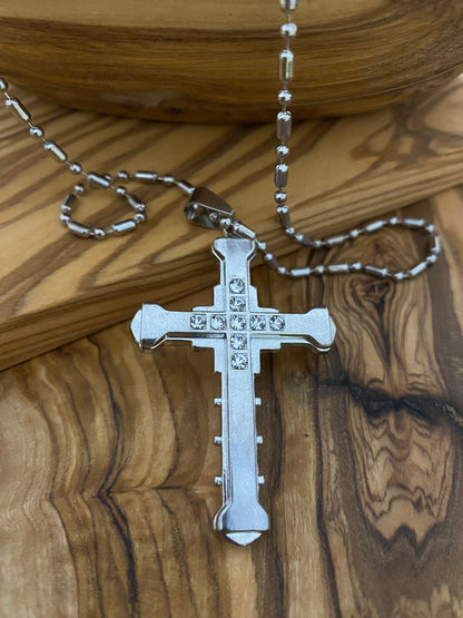 Women's Stainless Steel Cross Necklace - CR005