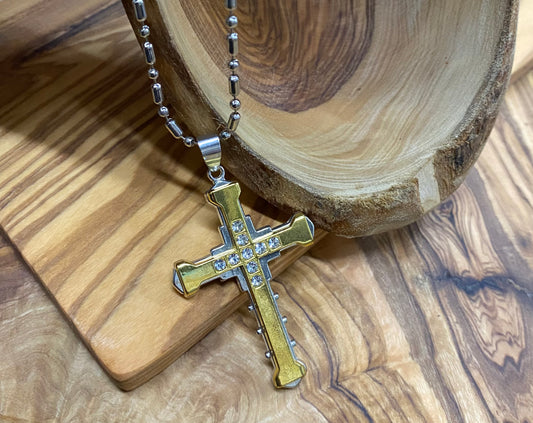 Women's Stainless Steel Cross Necklace - CR006