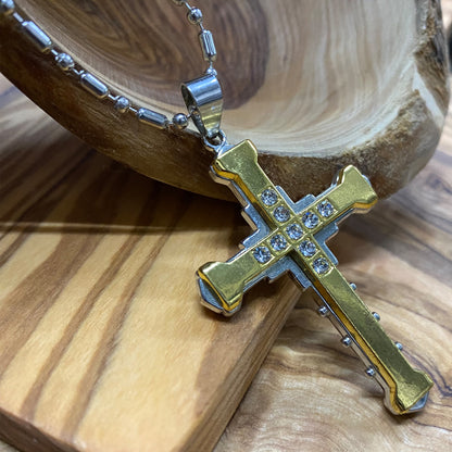 Women's Stainless Steel Cross Necklace - CR006