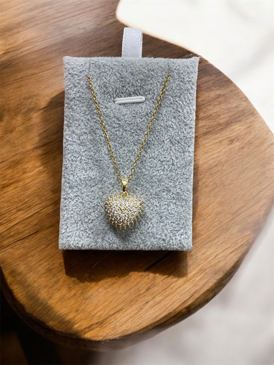 NECKLACE HEART GOLD