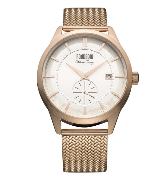 FONDERIA Streamliner Rose Gold Bracelet - P-8R009US1