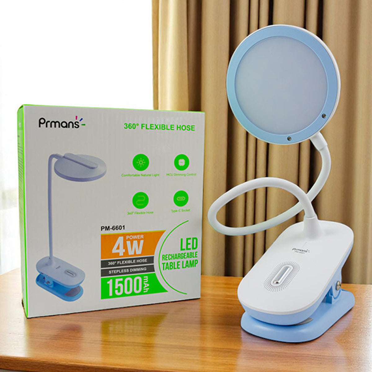 LED Rechargeable Table Lamp 4W - PM6601