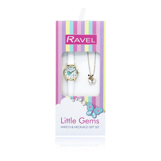 Little Gems Watch & Necklace Gift Set - Butterfly R2231.4