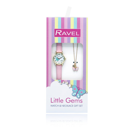 Little Gems Watch & Necklace Gift Set - Butterfly R2231.5