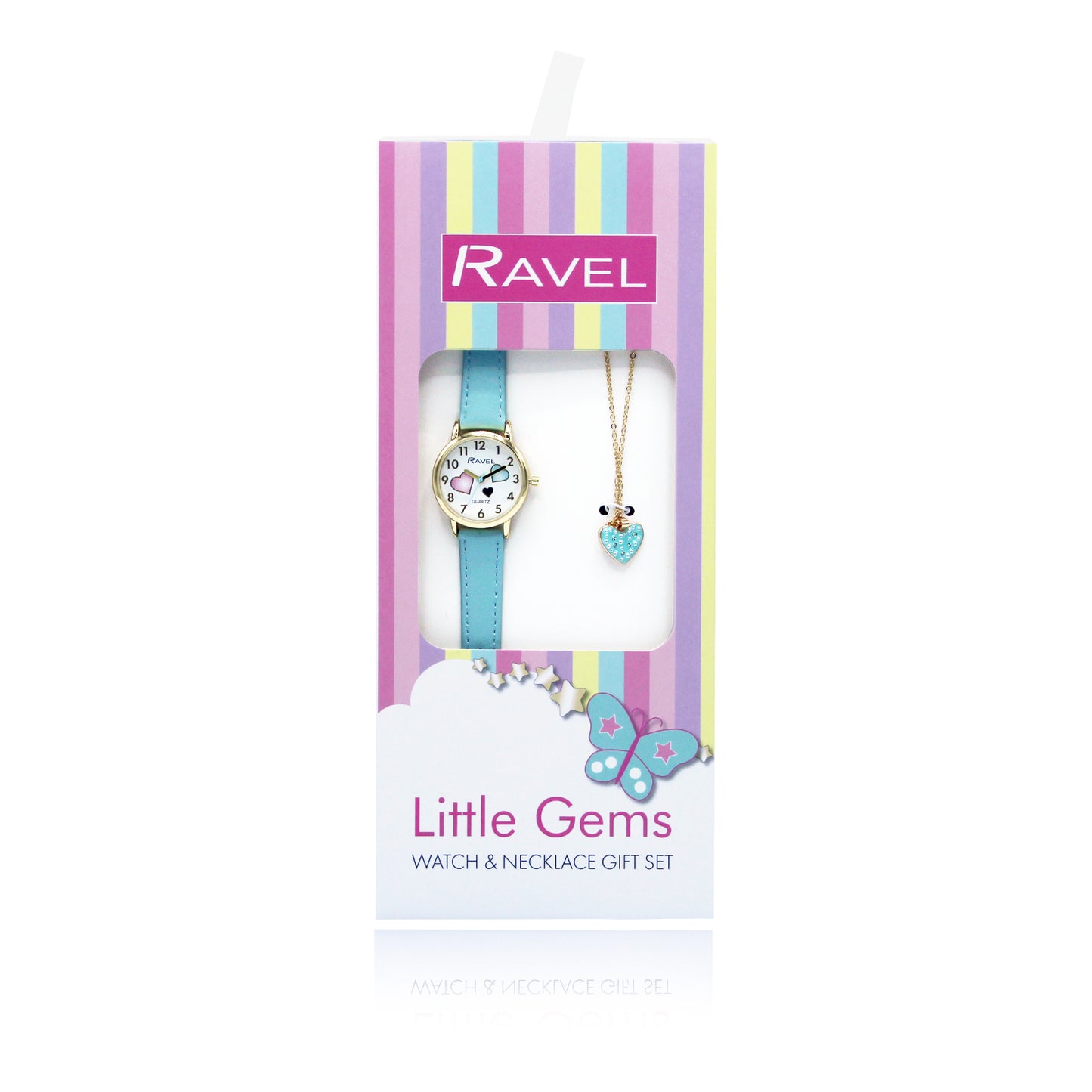 Little Gems Watch & Necklace Gift Set - Hearts R2232.6