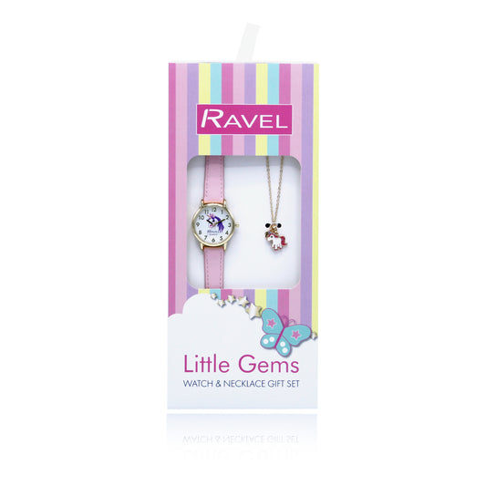 Little Gems Watch & Necklace Gift Set - Unicorn R2233.5