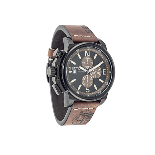 SECTOR 450 Analog Quartz Watch with leather bracelet - R3271776007