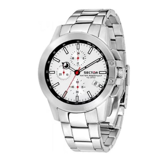 SECTOR 480 Chrono Stainless Steel White Sub 100mt -R3273797003