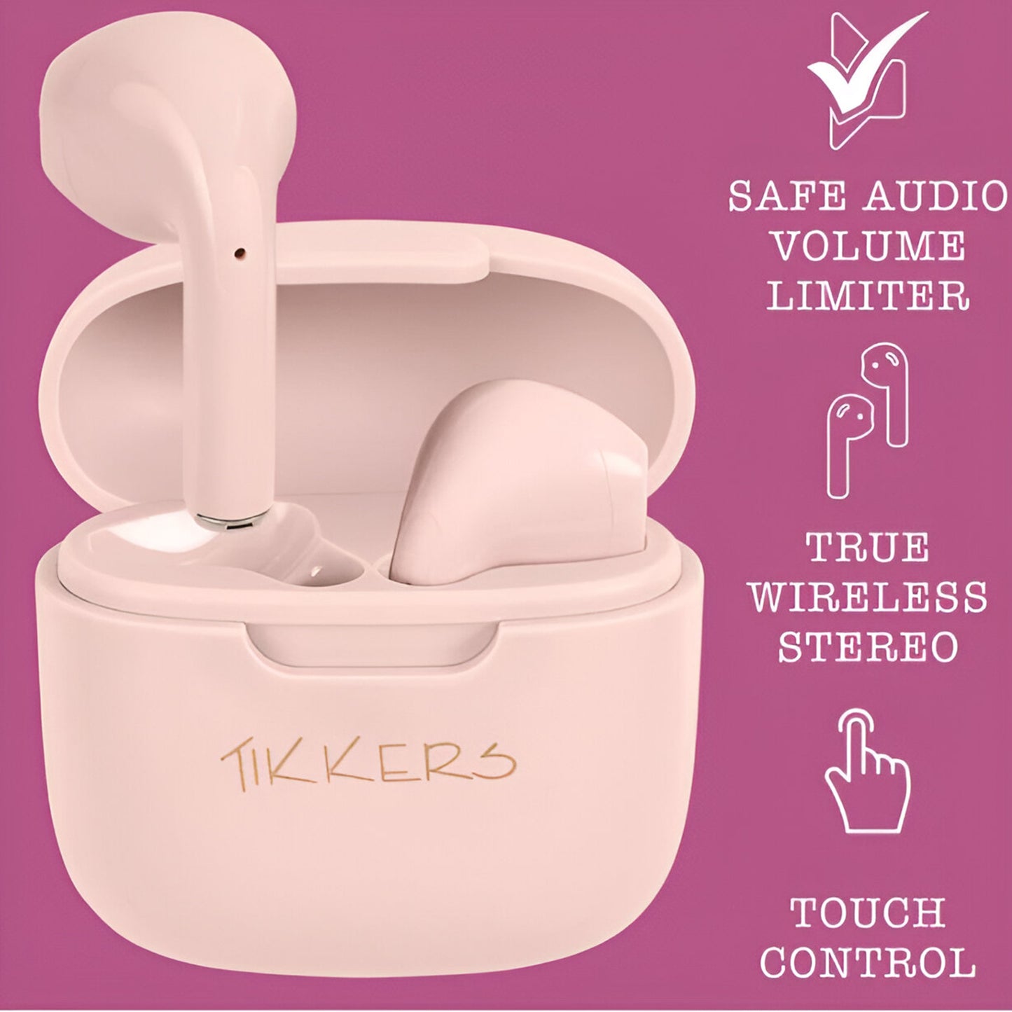 Tikkers Series 10 Pink Smart Watch & Earbuds - TKS10-0001 - Gift Set