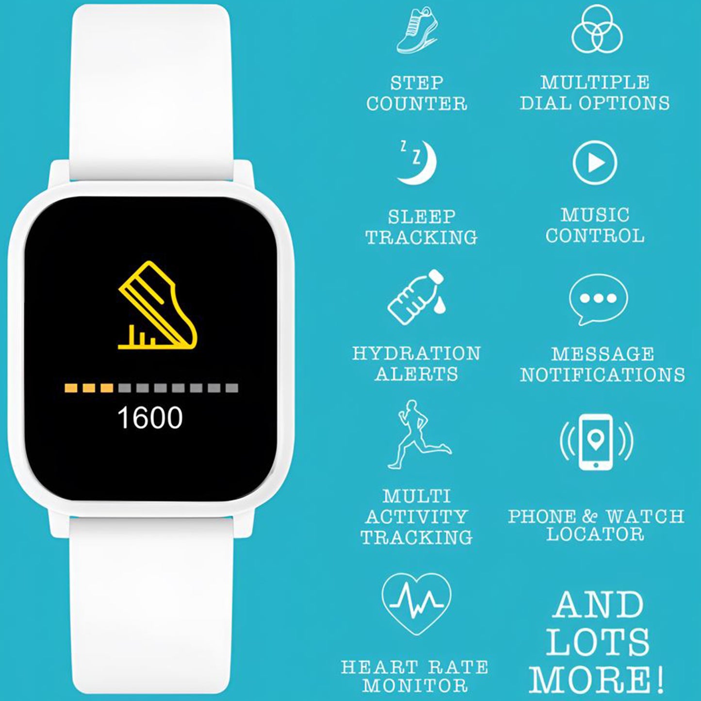 Tikkers Series 10 White Smart Watch & Earbuds - TKS10-0007 - Gift Set