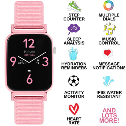 Tikkers Series 13 Pink Riptape Smart Watch - TKS13-0023