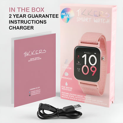 Tikkers Series 13 Pink Riptape Smart Watch - TKS13-0023