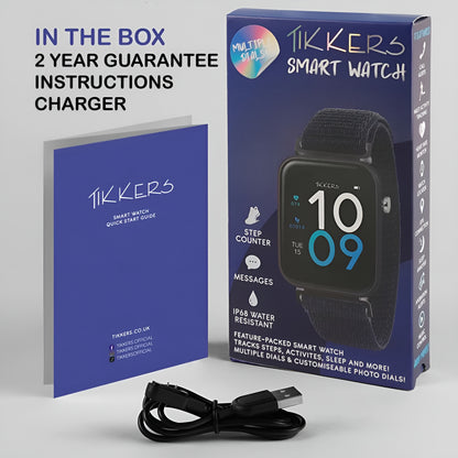 Tikkers Series 13 Navy Riptape Strap Smart Watch - TKS13-0024