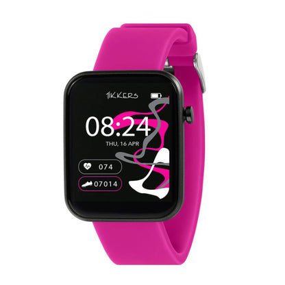 Tikkers Series 13 Pink Silicone Strap Smart Watch - TKS13-0025