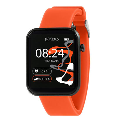 Tikkers Series 13 Orange Silicone Strap Smart Watch - TKS13-0027